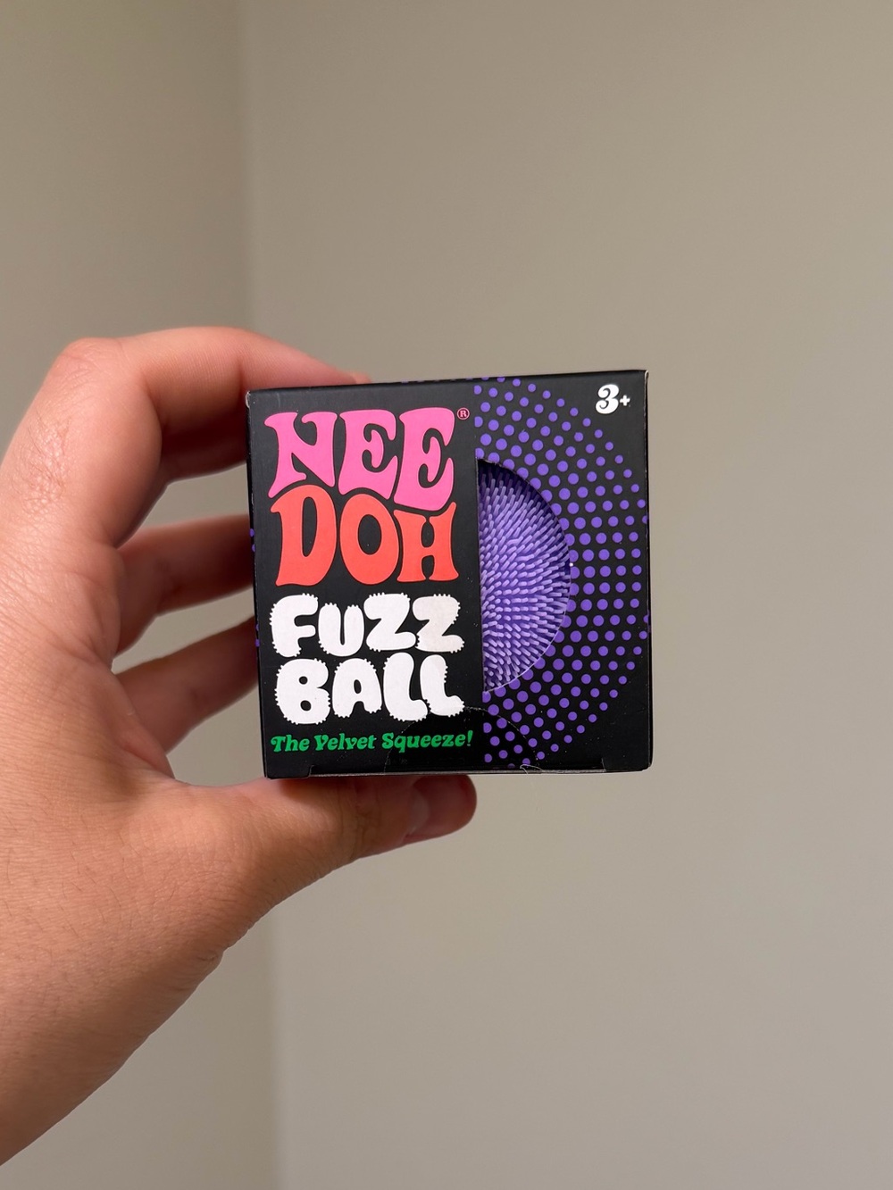 Needoh Velvet Fuzz Ball (1 PC) - Purple